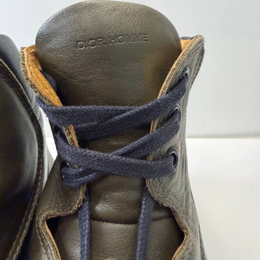 Dior Homme Leather High-Top Sneakers – EU 41 / US 8 - Picture 8 of 13